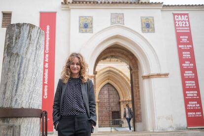 La nueva directora del Centro Andaluz de Arte Contemporáneo (CAAC), Jimena Blázquez, este viernes en Sevilla.