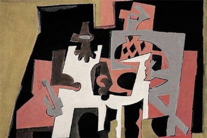 <i>Sin título (Arlequín y Polichinela)</i>, 1924, de Picasso.