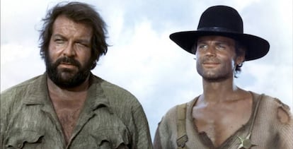 Bud Spencer e Terence Hill, em um de seus filmes.