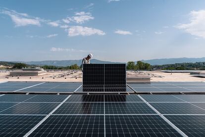 Instalación fotovoltaica de Solideo, en una imagen cedida.