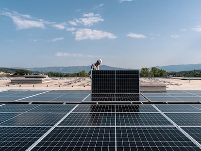 Instalación fotovoltaica de Solideo, en una imagen cedida.