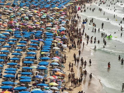 Vista de la playa de Benidorm.