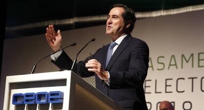 Antonio Garamendi, presidente de la CEOE