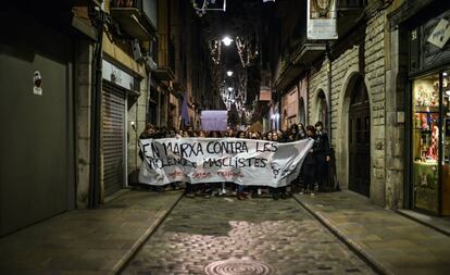 Marcha contra la violencia de género, el 25 de noviembre de 2019 en Girona.