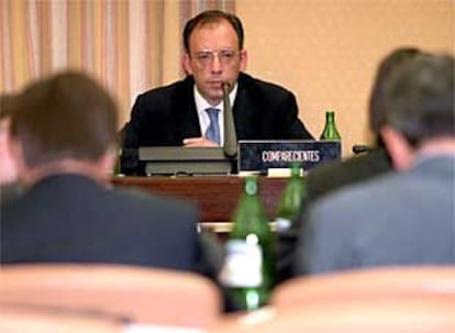 José María Ruiz de la Serna durante su comparecencia en el Congreso.