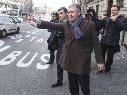 Francisco Granados, tras acudir a la Audiencia Nacional, en una imagen de archivo.