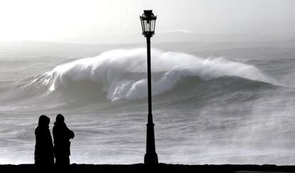 Imagen del temporal de estos días en Galicia