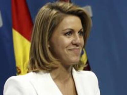 La nueva presidenta de Castilla la Mancha, María Dolores de Cospedal.