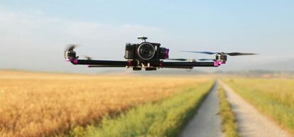 Avi&oacute;n no tripulado fabricado por Quaternium que opera la empresa Technidrone.