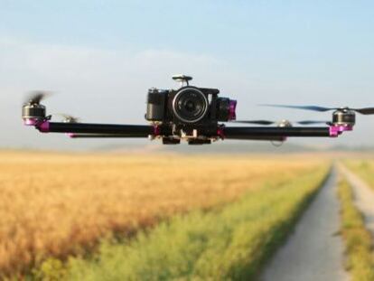 Avi&oacute;n no tripulado fabricado por Quaternium que opera la empresa Technidrone.