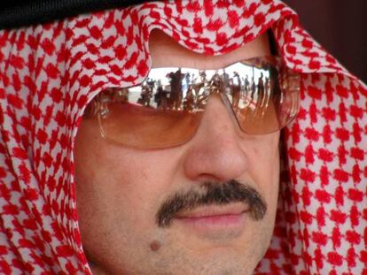 El príncipe saudí Al-Walid bin Talal, uno de los detenidos en la operación anticorrupción llevada a cabo en el país.