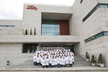 El grupo de investigadores de Lilly España.