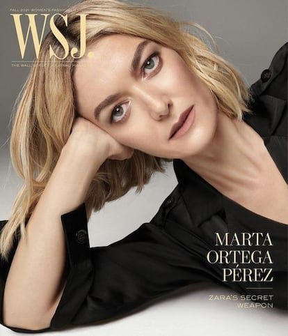 Marta Ortega, en la portada de 'The Wall Street Journal Magazine'.