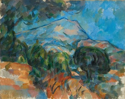 'La montaña Sainte Victoire' (1904) de Paul Cézanne.