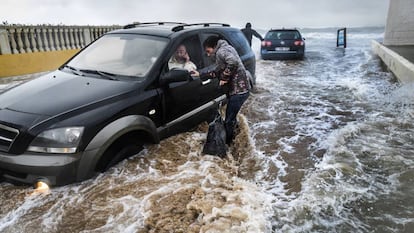 Lluvias torrenciales caída en Dénia.