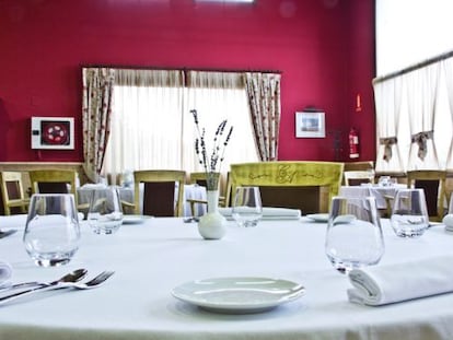 Comedor del restaurante El Carmen de Montesión, a las afueras de Toledo.