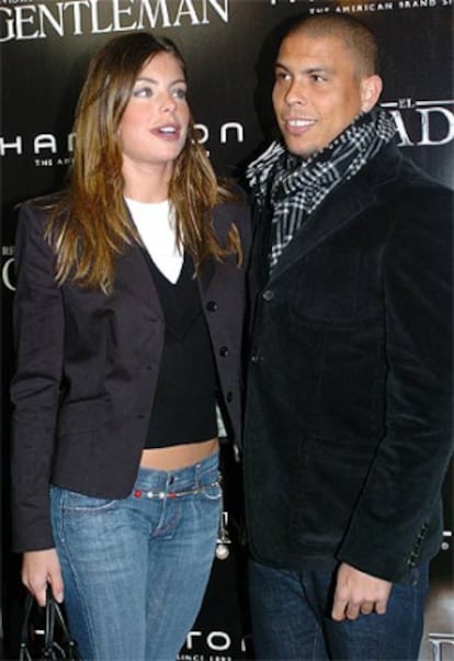 Daniela Cicarelli y Ronaldo en 2005.