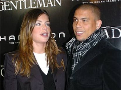 Daniela Cicarelli y Ronaldo en 2005.