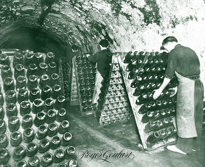 Foto antigua de la cava Roger Goulart en Sant Esteve Sesrovires.