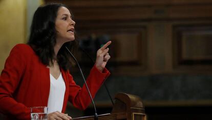 La líder de Ciutadans, Inés Arrimadas, al Congrés.