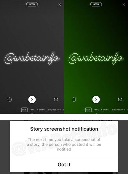 Nuevos estados de texto de Instagram y la notificación de las stories