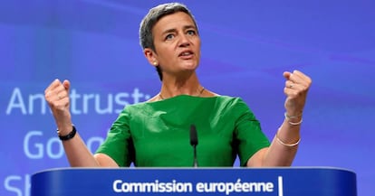 La comisaria europea de Competencia, Margrethe Vestager. 