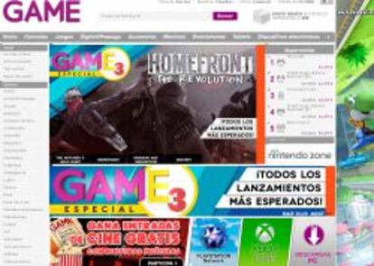 P&aacute;gina web de Game.