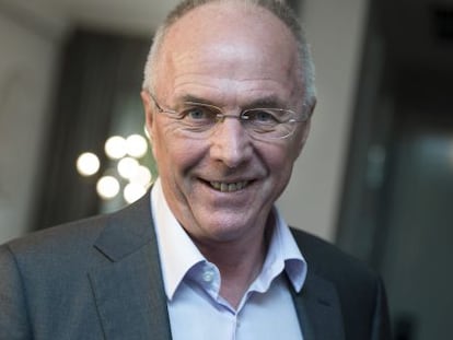 El entrenador Sven-Goran Eriksson,