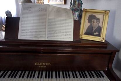 El piano Pleyel en la casa-museo de José Padilla el pasado verano.