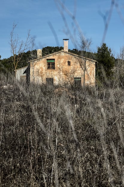 La casa de campo donde vive Beatriz Montañez desde hace cinco años.