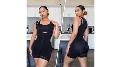Este body moldeador para mujer es muy discreto gracias a su diseño sin costuras.