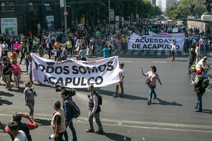 Acapulco caravana Huracán Otis