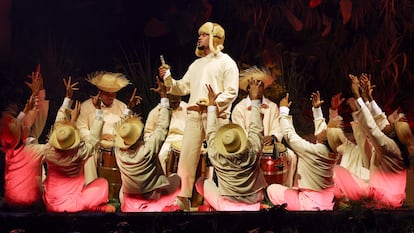Bad Bunny en Puerto Rico el 11 de julio de 2025.