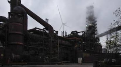Planta del grupo siderurgico Arcelor Mittal en Hamburgo, Alemania.