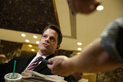 Anthony Scaramucci, el representante de Trump en Davos, en la Torre Trump el 13 de enero de 2017