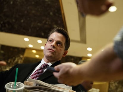 Anthony Scaramucci, el representante de Trump en Davos, en la Torre Trump el 13 de enero de 2017