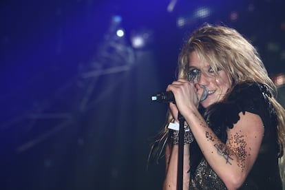 Kesha en un concierto celebrado en Londres en noviembre de 2009.