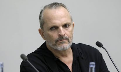 El cantante Miguel Bosé.