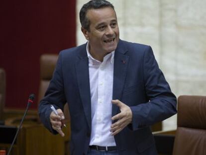 Jos&eacute; Antonio Castro, en el Parlamento.