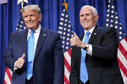 Donald Trump y Mike Pence, en la convención republicana de 2020.