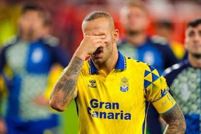Sandro Ramírez, durante el partido este martes frente al Sevilla en la capital andaluza.