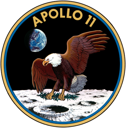 Emblema del 'Apolo 11' diseñado por Michael Collins.