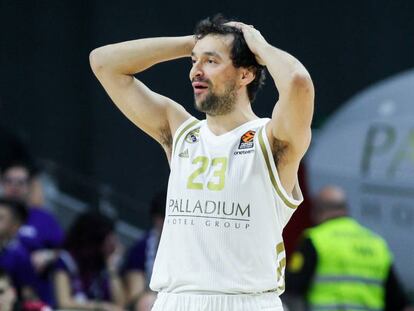 Sergio Llull, en un partido de Euroliga.