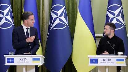 Volodímir Zelenski y Mark Rutte