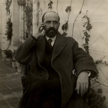 Juan Ramón Jiménez (Moguer, Huelva, 1881-San Juan de Puerto Rico, 1958, premio Nobel de Literatura 1956), fotografiado en 1923.