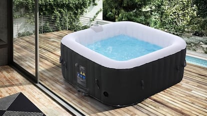 Jacuzzis hinchables con hidromasaje y temperatura ajustable