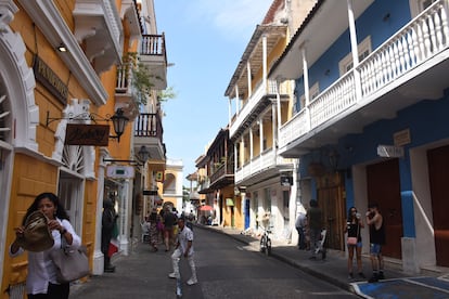 Vista del centro histórico de la ciudad de Cartagena de Indias (Colombia), en junio de 2023.