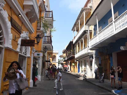 Vista del centro histórico de la ciudad de Cartagena de Indias (Colombia), en junio de 2023.