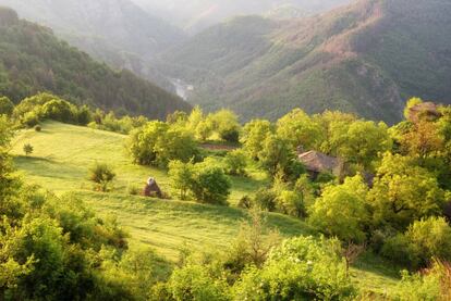 Un valle en las montañas Ródope, al sur de Bulgaria.