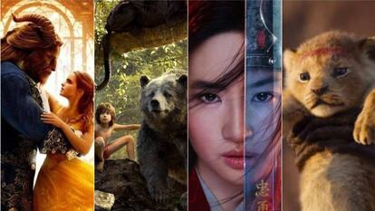 Imagens de alguns dos 'remakes' da Disney.